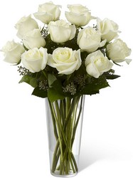The FTD White Rose Bouquet From Rogue River Florist, Grant's Pass Flower Delivery